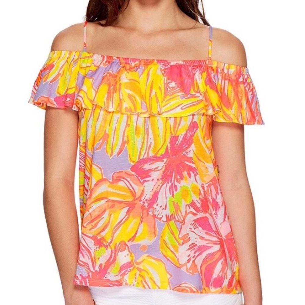 Lilly Pulitzer Tamiami Off the Shoulder Tank